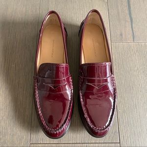 Brand New Banana Republic Penny Loafers Maroon